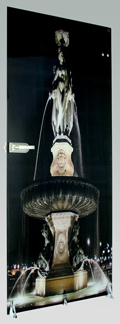 GLAVIVA : DIGITAL BEDRUCKTE GLASTÜR • Kunstdruck-Motiv Brunnen